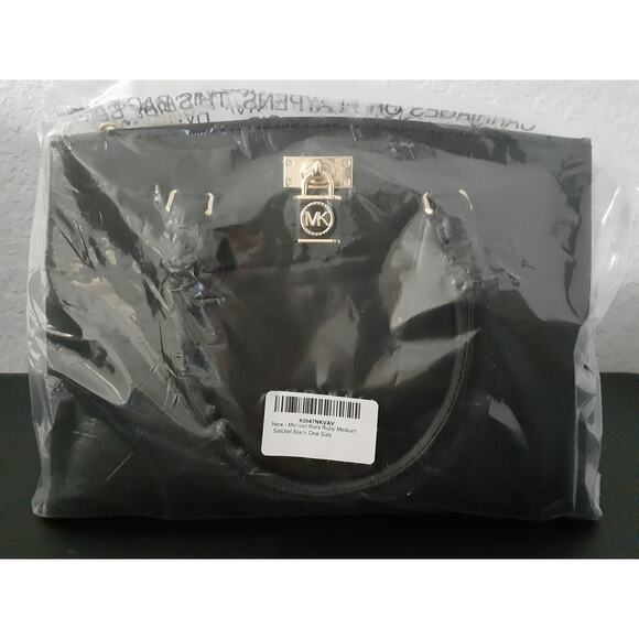 Michael Kors Ruby Medium Satchel Black Handbag - Picture 2 of 5